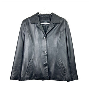 Guccini Black Leather Jacket